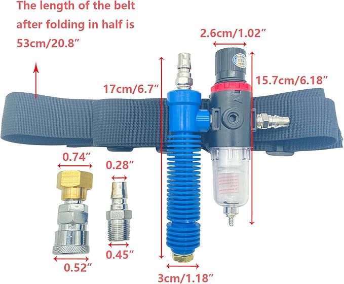 SHUNJIE Sandblaster Thermostat for Sandblasting Operations Portable Air Cooler for High Temperature and Welding Work