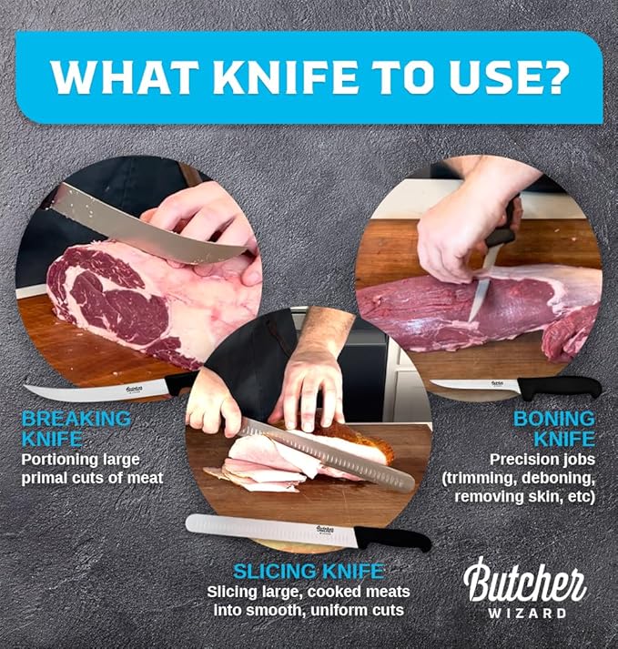 Slicing Knife 12" ??Brisket and Carving Knife with Granton Edge for BBQ, Turkey, Ham, Prime Rib, and Precise Meat Cutting