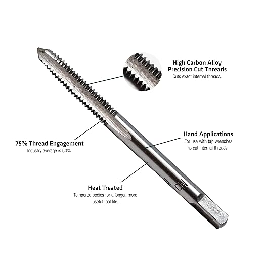 Century Drill & Tool 95302 Machine Screw Tap & Drill, 4-40NC (Pack of 2)