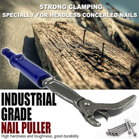 Oumefar Nail Puller, Pry Bar Puller High Carbon Steel Nail Pullers Bar Woodworking Tool, Nail Puller Pliers Hand Tool for Woodworking Maintenance