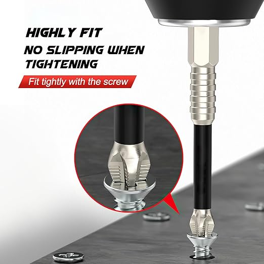 High Magnetic Screw Drill Bit, Strong Magnetic Durability Screwdriver Drill Bit Set, Anti-Slip Drill Bit Set, 25 50 65 70 90 150mm