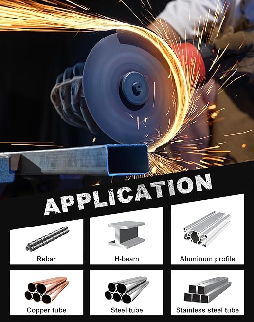 EZARC Cut Off Wheels 25 Pack, 5'' x .045'' x 7/8'' Thin Grinder Cutting Wheel, Metal & Stainless Steel Cutting Disc for Angle Grinders