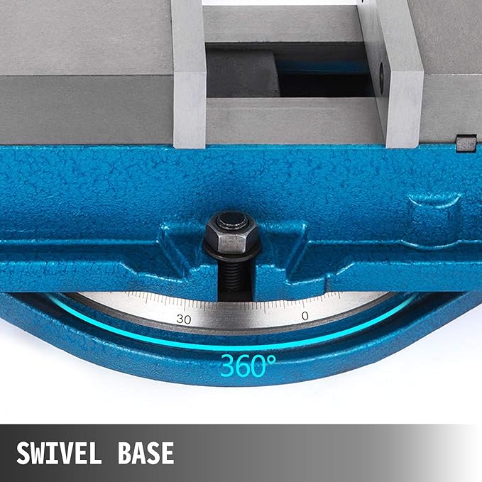 VEVOR 3 Inch Heavy Duty Milling Vise Bench Clamp Vise High Precision Clamping Vise 3 Inch Jaw Width with 360 Degree Swiveling Base CNC Vise