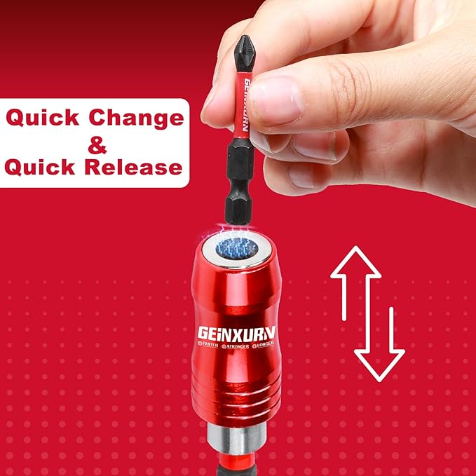 2PC Impact Screwdriver Bit Holders(2.5??6??, Magnetic Extension Quick-Change Socket Drill Bit Holder Hex Shank Quick Release Drill Bit Guide