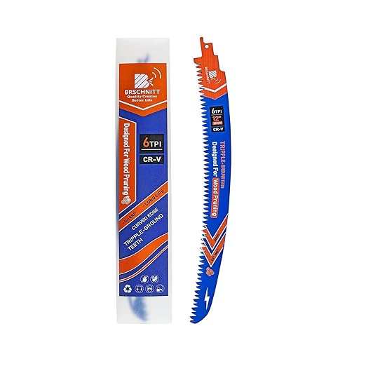 Japanese Teeth Reciprocating Saw Blades 12"- Curved Edge Wood Pruning Saw Blades 6TPI for Tree Trimming, Wood Cutting, Cr-V Sabre Saw Pruning Blade