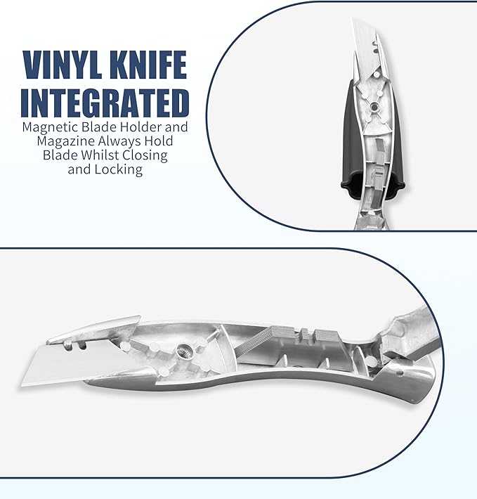 Heavy Duty SharkKnife VinylKnife UtilityKnife Roofing Knife Delphin Dolphin Carpet Knife, 4pcs Knives & 30 Blades