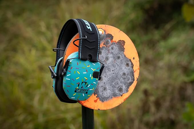 Walker's Razor Slim Ultra Low Profile Compact Design Adjustable Range Shooting Hunting Hearing Protection Electronic Earmuffs
