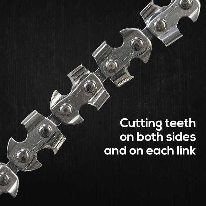 Nordic Pocket Saw Double Sided Chain - 32" Sawchain for High Limb Rope Saw with 43 teeth on each side - Bi-directional teeth cuts in both directions