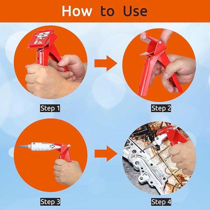 RTV Tube Extrusion Tool竊똄fficient RTV Squeezer Dispenser