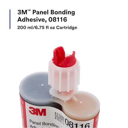 3M Panel Bonding Adhesive, 08116, OEM Recommended, Two-Part Epoxy, 200 ml/6.75 fl oz Cartridge , Black