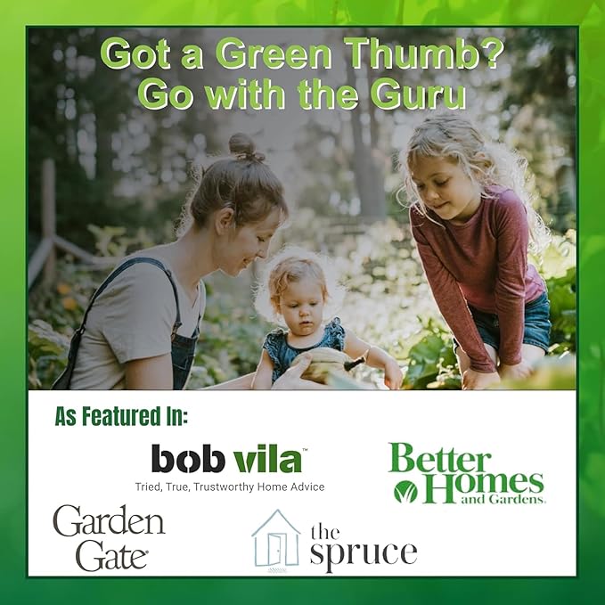 GARDEN GURU Classic Bypass Pruning Shears Clippers ??Heavy Duty Forged Steel Garden Pruners ??Safety Lock ??Non Slip Comfort Grips ??Cuts up to 1??Diameter ??Professional Bypass Pruners for Gardening