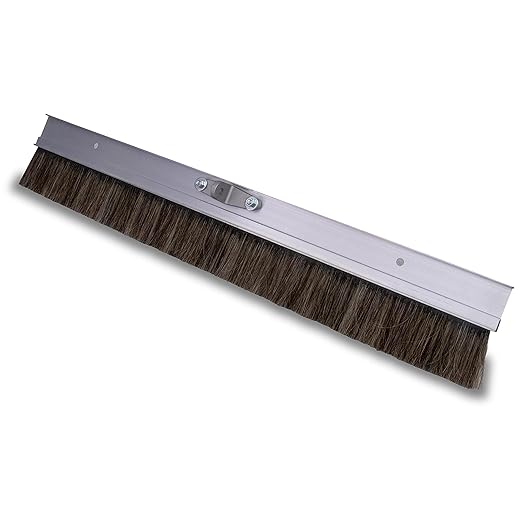MARSHALLTOWN Aluminum Backed Concrete Broom for Finishing, Horsehair Fibers, 36 Inch, Made in The USA, 427HH