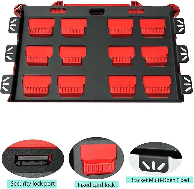 Mounting Plate Compatible With Packouts, 100 Lbs, Metal Base Plate For Tool Storage And Organization