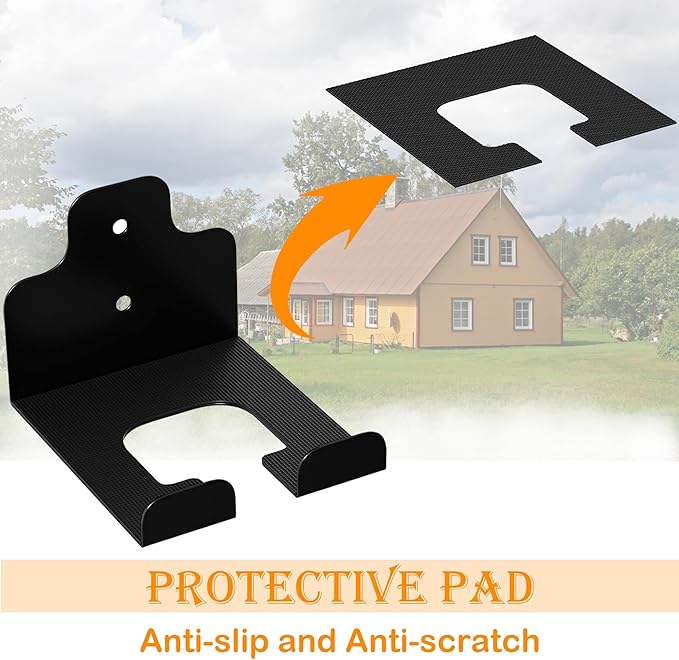 Garage Organizer Trimmer Rack, Wall Mounted Tool Hanger for Grass Trimmer, Hedge Trimmer, Weed Whackers & Garden Tools ??Heavy Duty, Space-Saving, Anti-Rust Storage Rack for Garage & Home,1 PCS