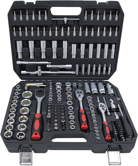 Ultimate Sockets Set Comprehensive Hand Tool Set Perfect for Home Essentials College Dorm Car Emergency Kit Ideal Apartment Essentials & Men?셲 Tools Gift