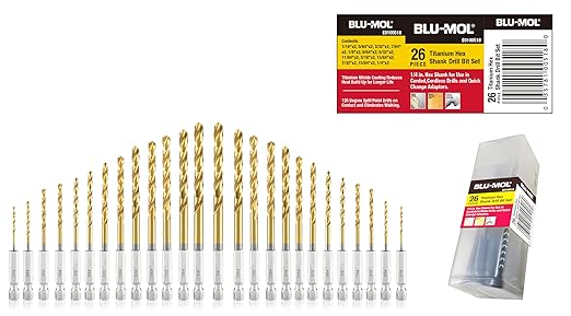 Disston 0518 HEX SHANK DRILL BIT SET 26PCS