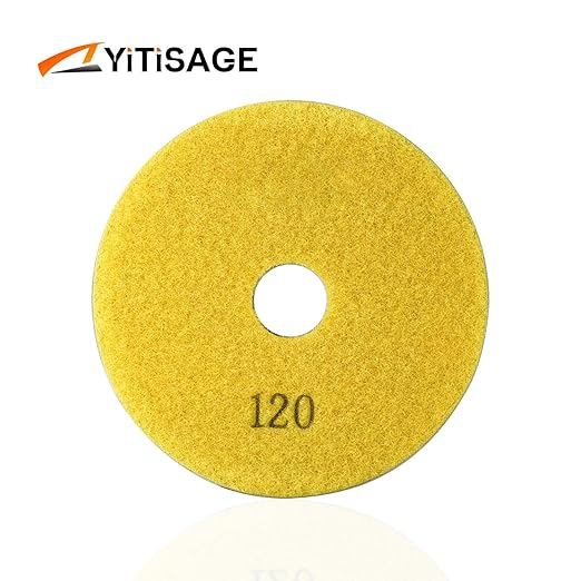 4 Inch Electroplated Diamond Grinding/Polishing Pads Sanding Granite Concrete Glass Metal Stone Grinding Disc(grit 120-1pc)