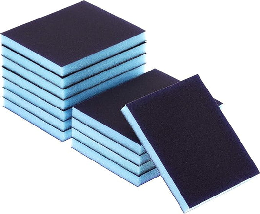 eBoot Sanding Sponge Grit Sanding Blocks, Washable and Reusable Sand Sponge Kit, 12 Pieces (Fine Grade)