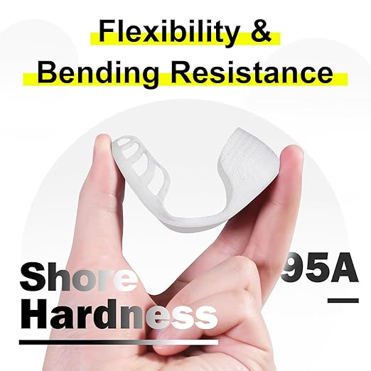 Geeetech TPU Filament 1.75mm, Shore 95A Flexible 3D Printer Filament with High Elasticity, 1KG (2.2lbs) Spool, Dimensional Accuracy 짹0.03mm, Fits Most FDM Printers (Clear/Transparent)