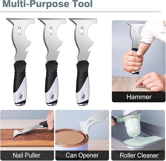 Mister Rui Putty Knife Scraper Tool-Paint Scraper, Floor Scraper for Home Improvement DIY Projects