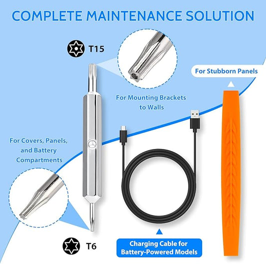 Ring Doorbell Screwdriver for ALL Models Ring Video Doorbell 4-in-1 Doorbell Maintenance Kit