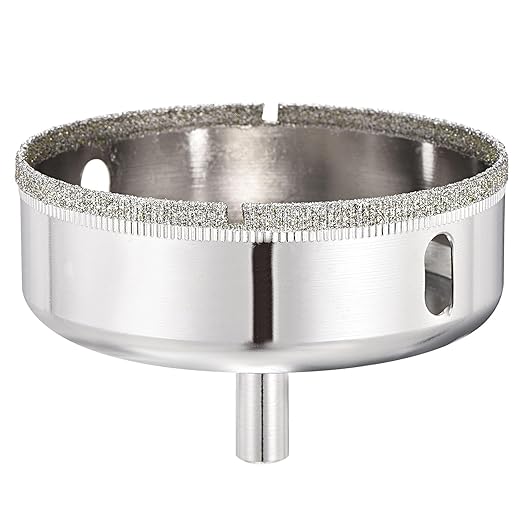 PATIKIL 3-1/2" (90mm) Diamond Hole Saw, Glass Diamond Hole Cutters Hollow Core Drill Bits for Fiberglass, Tile, Porcelain, Ceramic
