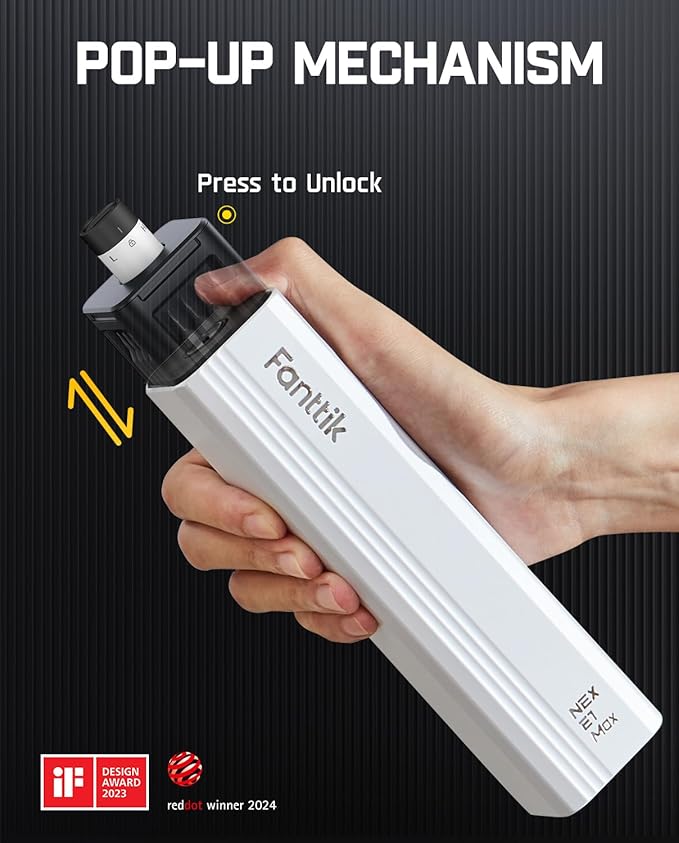 Fanttik E1 Max Electric Screwdriver, Mini Precision Screwdriver Set, 50 Magnetic Bits, Magnetic Storage, 5/32?섃섽ex, Repair Tool Kit for Electronics Phone Camera Laptop Watch (White)