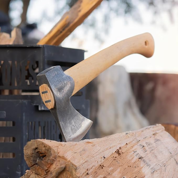 40 Pack Axe Hammer Handle Wedge Kit, 20 Wooden and 20 Corrugated Steel Wedges for Hatchet Repair