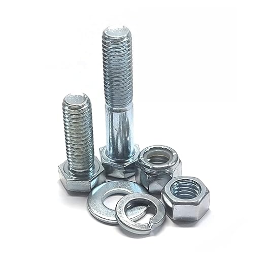Titan Industrial Supply- 2,230 pcs Metric 8.8 Coarse Thread Hardware Assortment Kit with Hex Cap Screws, Hex Nuts, Nylon Locknuts & Washers - Fasteners Only