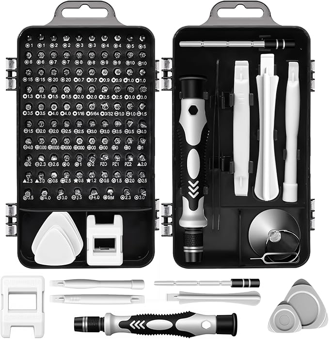 115-in-1 Precision Screwdriver Set, Micro Magnetic Repair Tool Kits,Mini Screwdriver Set,Professional Electronic Tools Kit for iPhone, MacBook, Computer, Laptop, PC, RC, PS4, Xbox, Eyeglasses, Watch