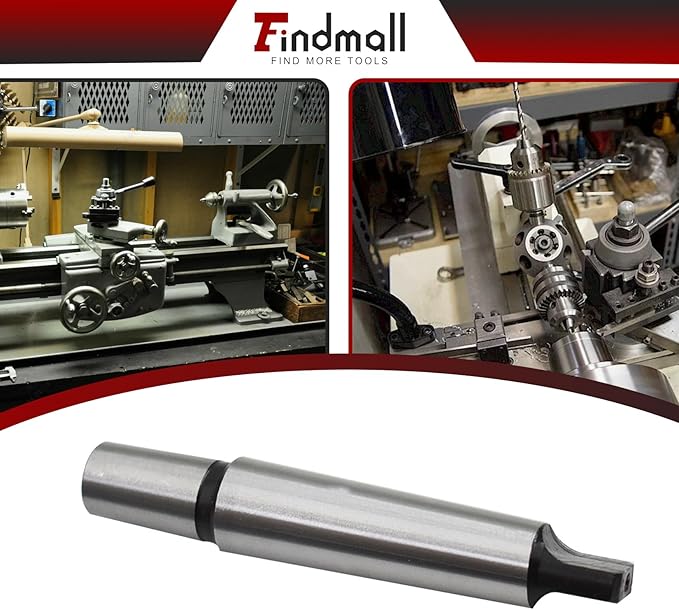 findmall 3MT to 3JT Tanged End Drill Chuck Arbor MT3 JT3 Fit for Drill Milling Boring Lathes