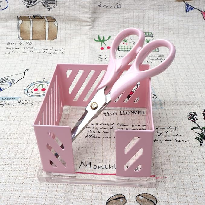 NatSumeBasics Pink Small Office Scissors 6.5" All Purpose Scissors Professional Tailor Dressmaker Fabric Shears for school Office home (Pink Scissors)