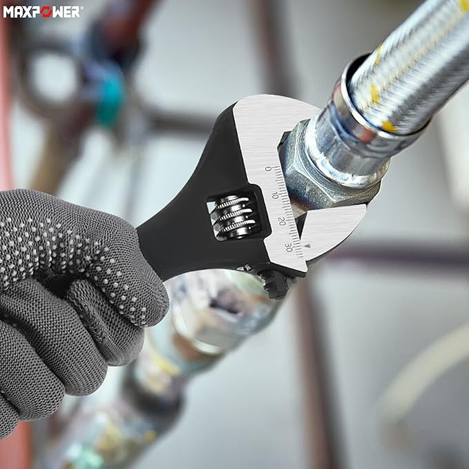 MAXPOWER 12 inch Spud Wrench, Max Jaw Opening 1-3/8 inch
