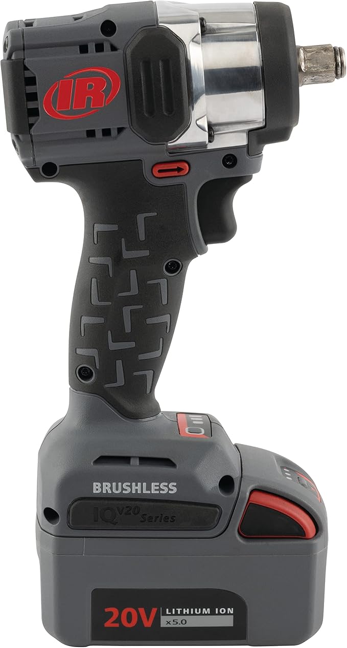 Ingersoll Rand W3151-K22 20V 1/2" Cordless Impact Wrench 2 Battery Kit, Mid-Torque, Compact, Pistol Grip