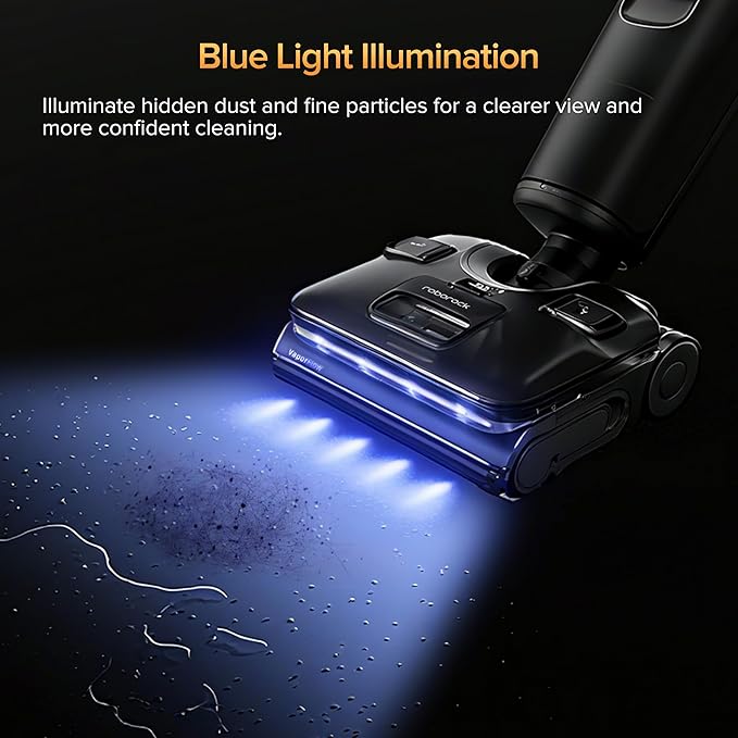 roborock F25 Ultra Steam Wet Dry Vacuum Cleaner, 356째F Steam Mop & 187째F Hot Water Cordless Vacuum Mop All in One, Floor Washer with Blue Light, 194째F Self-Cleaning, 180째 Lay-Flat, AI Assitant Wheels