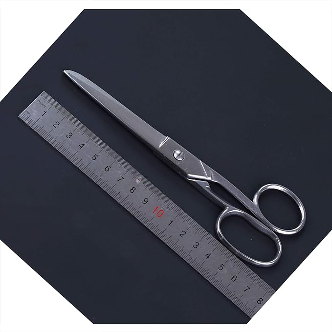 Craft Scissors - Sharp Blades, Soft Grip Handle, Multipurpose - Suitable for Sewing, Arts, Crafts, Office, School and Home (Silver, 7 inch)