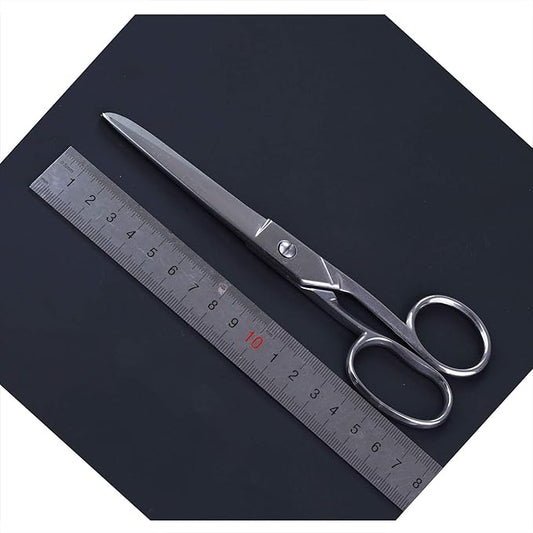 Craft Scissors - Sharp Blades, Soft Grip Handle, Multipurpose - Suitable for Sewing, Arts, Crafts, Office, School and Home (Silver, 7 inch)