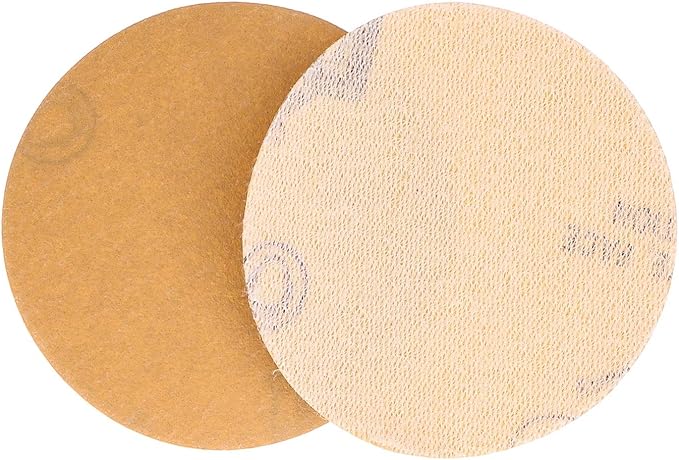 Dura-Gold Premium 2" Gold Hook & Loop Sanding Discs - 320 Grit (Box of 30) - High-Performance Extra Coarse Cut Abrasive Sandpaper Discs - for DA Sanders Drill, Sand Automotive Paint, Woodworking Wood