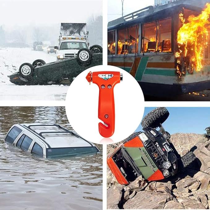 Seatbelt Cutter and Window Breaker for Cars,Glass Breaker,Auto Escape Safety Hammer Tool Under Water,Emergency Car Safety Accessories,Truck竊똙ehicle