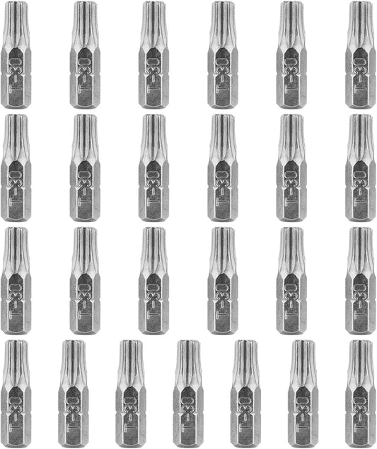 HPHOPE T30 Screwdriver Bit Set, Torx Bits T30, 1/4" Hexagon Bit (Length: 1", 25 Pack)