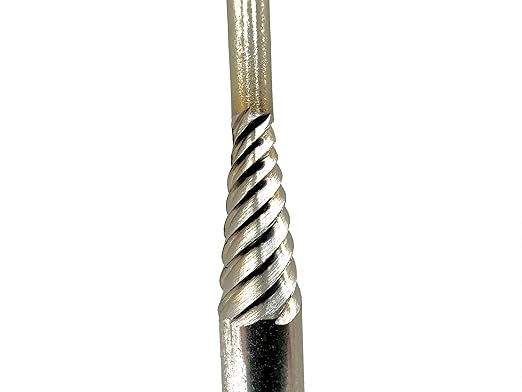 Porting Mandrel 10", CR-9-10 Premium High Speed Steel Coarse Thread Extra Shank Length Cartridge & Spiral Roll Mandrel, 1/8" Pilot Diameter x 3/4" Pilot Length x 1/4" Shank x 10" Length