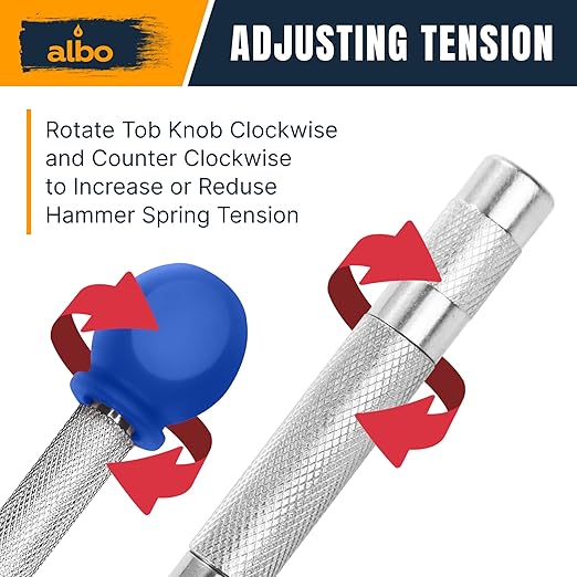 ALBO Automatic Center Punch Set ??3 Heavy Duty Spring Loaded Punch Tools for Metal, Wood, Steel ??Precision Tips, Galvanized & Blackened Options, Storage Box ??Ideal for DIY, Workshop & Professionals