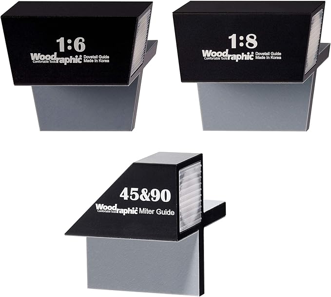 Complete Dovetail Guide Set ??1:6 & 1:8 & 45째/90째 Magnetic Layout Tool for Precision Woodworking, Joinery, Cabinetmaking ??CNC Aluminum Hand Saw Marker Kit