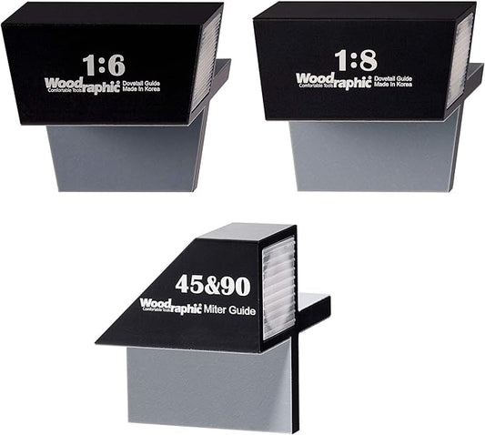 Complete Dovetail Guide Set ??1:6 & 1:8 & 45째/90째 Magnetic Layout Tool for Precision Woodworking, Joinery, Cabinetmaking ??CNC Aluminum Hand Saw Marker Kit