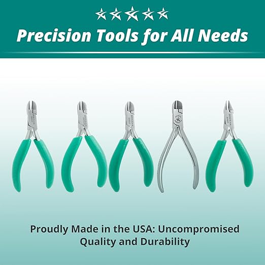 Excelta 147AT Stainless Steel Carbide Insert Compound Action Cutter, Taper Head, Cushioned Anti-Static Grip, 005-.030" Cutting Capacity, 6", Semi-Flush, Intermediate
