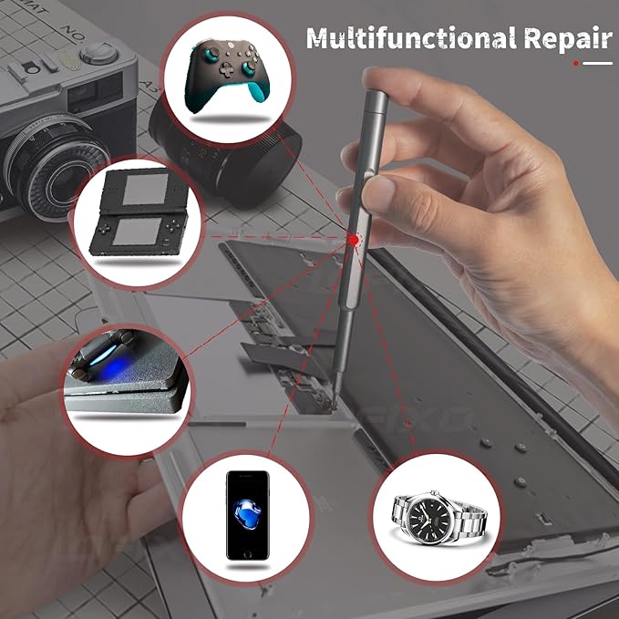 Precision Screwdriver Set,Eyeglass Repair kit,Magnetic Screwdrivers Torx,Pentalobe,Triwing Flathead,Phillips All in One Tools Set for iPhone/ps4/Switch,Camera,Phone Screen,Watch,Mac