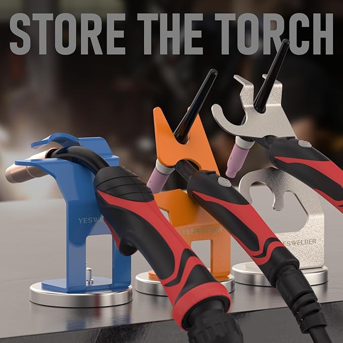 YESWELDER Magnetic TIG Welding Torch Holder Support Welder Stand for TIG Torch Welding Gun Holder with Strong Magnet Base