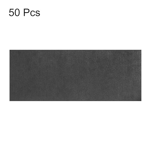 HARFINGTON 50pcs Sandpaper 1200 Grit 9 x 3.6 Inch Waterproof Backing Silicon Carbide Abrasive Wet Dry Sanding Sheets for Wood Finishing, Metal Sanding, Automotive Polishing