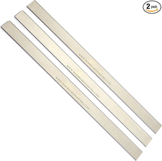 Jointer Knives 10 x 3/4 x 1/8 Inch Jointer Knives for Grizzly G0455, H7397, SIP 01550, Metabo HC26C, Scheppach HC260 Thickness Planer Blades - Pack of 2 Resharpenable