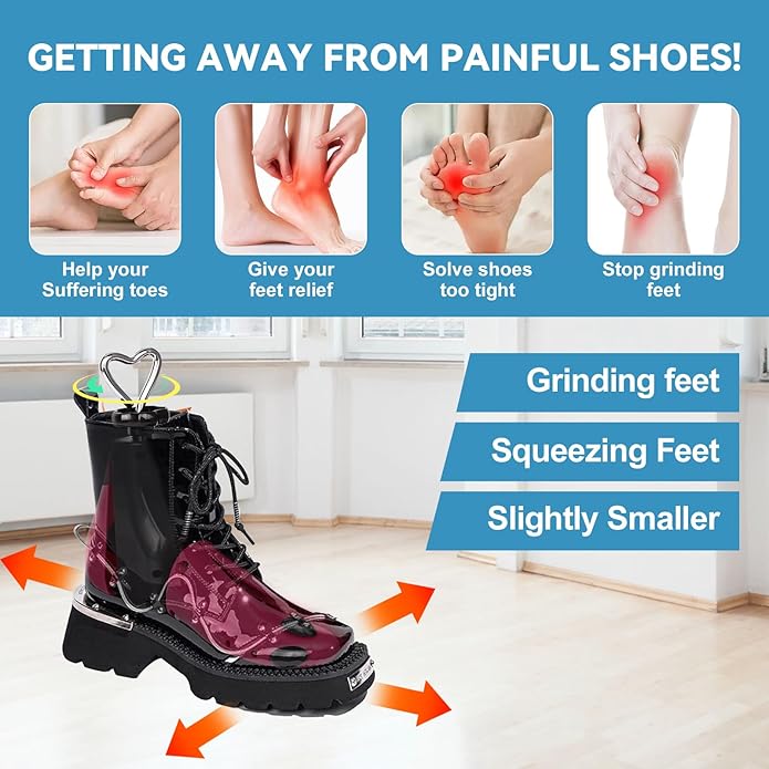 2 Pieces Shoe Stretcher Boot Stretcher, Adjustable Width and Length Shoe Expander Shoe Widener Stretcher Women Men